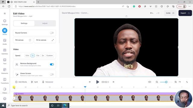 How to Remove Video Background Online Without Green Screen FAST Using Veed.io смотреть онлайн