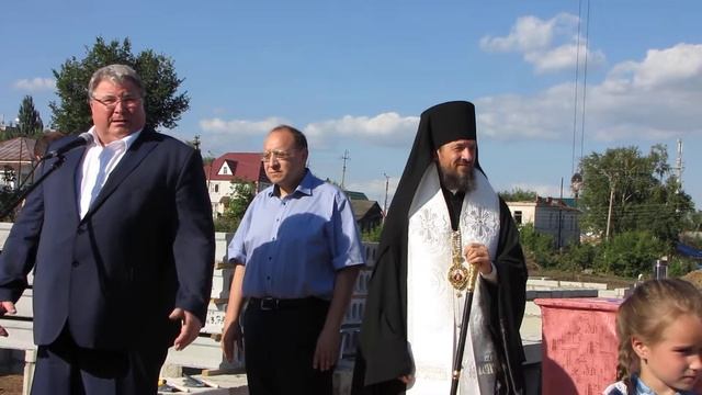 На закладке новой школы в Краснослободске смотреть онлайн