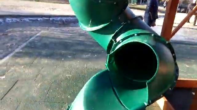 Деревянные горки, новая Детская игровая площадка! смотреть онлайн