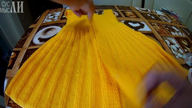 Сарафан для девочки 4-5 лет спицами смотреть онлайн