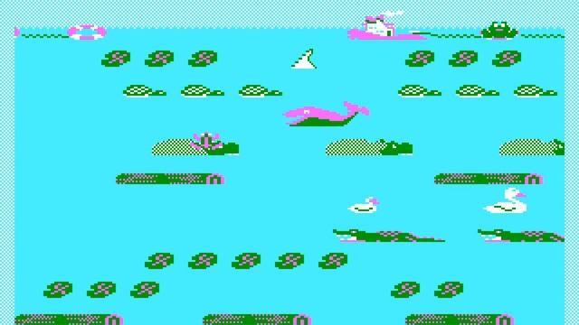 PC Booter Game: Frogger II: ThreeeDeep! (1984 Sega Enterprises, Inc.) смотреть онлайн