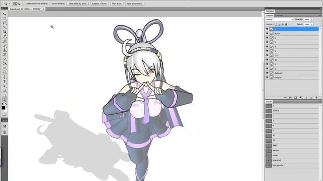 Haku Yowane lineart Photoshop cs4 смотреть онлайн
