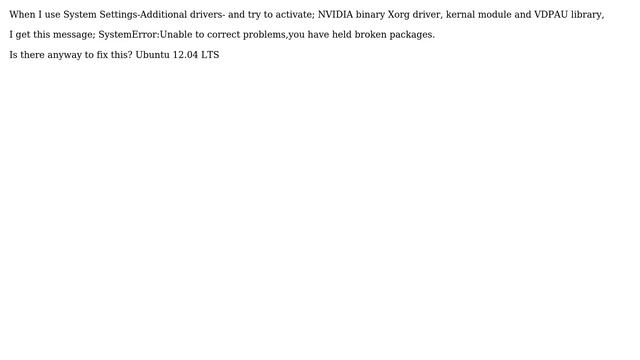 Ubuntu: Activating Nvidia Drivers смотреть онлайн