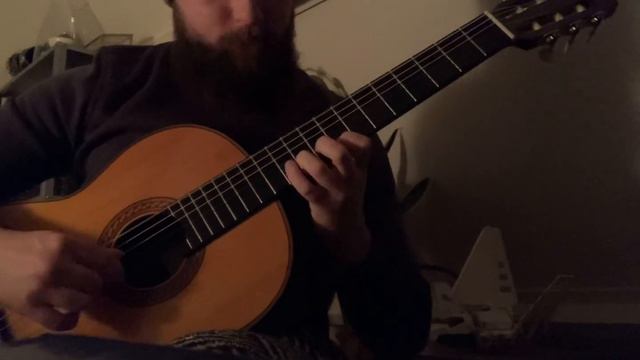 Moonlight Sonata on classical guitar смотреть онлайн