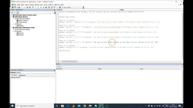 Convert number into aging/bucketing by creating FUNCTION in VBA.Enable FUNCTION to work in all file смотреть онлайн