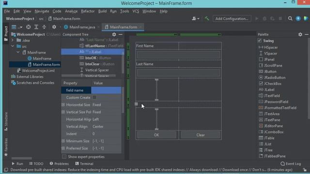 IntelliJ IDEA 2021: How to use GUI Designer смотреть онлайн