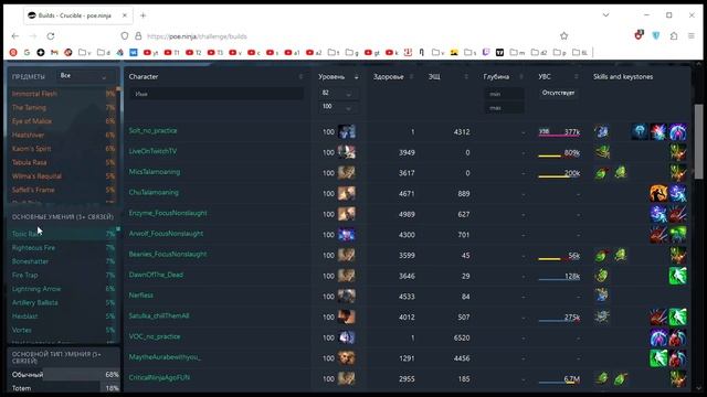 Гайд по POE.Ninja для новичков / Path of Exile, POE смотреть онлайн