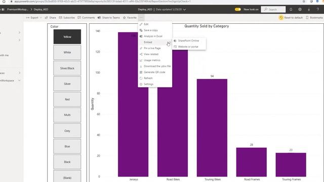 How to Open Your Power BI Report in the Embedded Playground смотреть онлайн