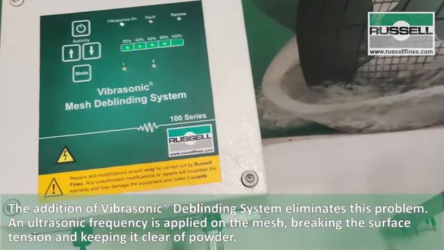 Ultrasonic sieving of Aerosil powder смотреть онлайн