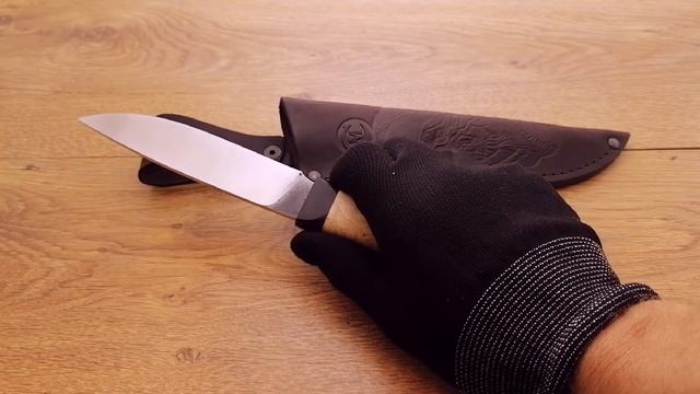 Нож "Кулик" со следами ковки из стали Х12МФ смотреть онлайн