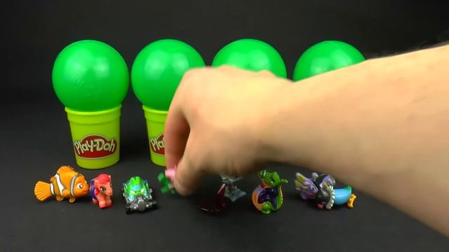 Сюрприз Игрушки Пеппа Свинка Энгри Бердс Surprise Play Doh Balls Kinder Egg Toys смотреть онлайн