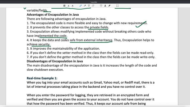 Encapsulation advantages and disadvantages In Java Video-2 смотреть онлайн