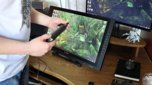 XP-PEN Artist 22E Pro Распаковка планшета. Часть 2 - Подключение