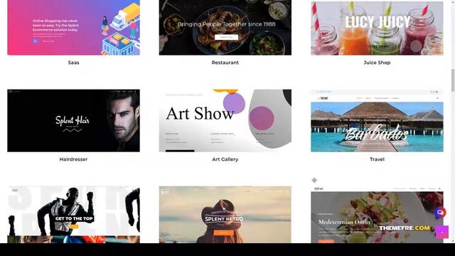 Splent Responsive Multi-Purpose WordPress Theme gutenberg bootstrap Website Builder смотреть онлайн