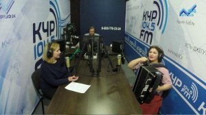 Аминат Напшева в радиостудии "Архыз - 24"