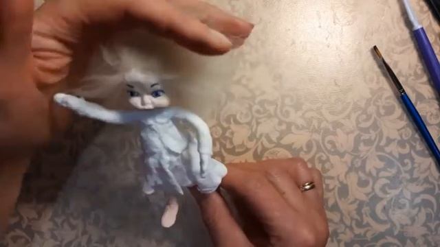 Мк куколка из ваты. "Маленькая Фокусница". смотреть онлайн