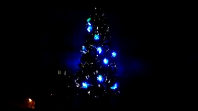 Опасная ёлочка в квартире. Яркая как звезда в небе :3 смотреть онлайн