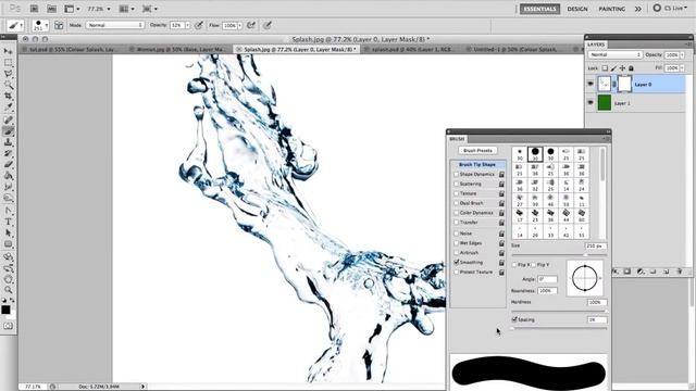 Splash Dispersion Effect | Image As A Mask | Adobe Photoshop Tutorial смотреть онлайн