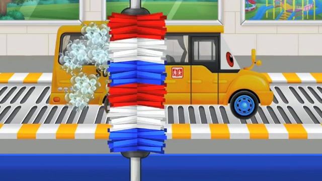 Car Wash Salon School Bus смотреть онлайн