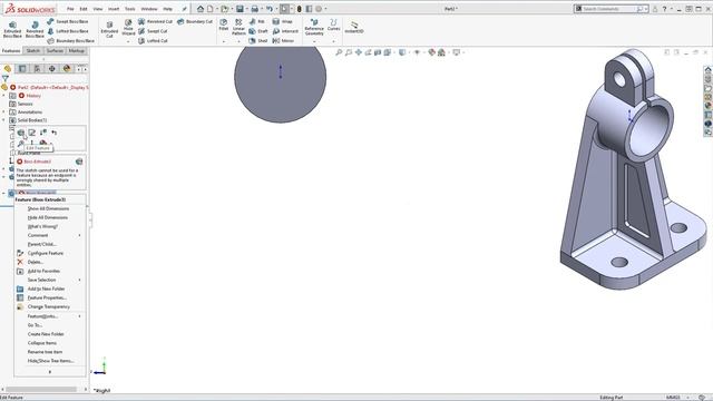 SolidWorks 2020 FOR ABSOLUTE BEGINNERS 07 exercise смотреть онлайн