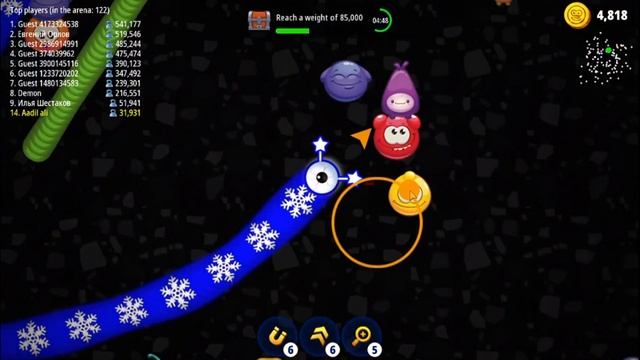 WormsZone.io Best snake? game | saamp wali game | #wormszone #21 #viral #snakegame #gaming #slither смотреть онлайн