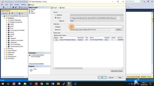 สอน SQL: การติดตั้งฐานข้อมูลตัวอย่าง (disney movie database) บน Microsoft SQL Server смотреть онлайн