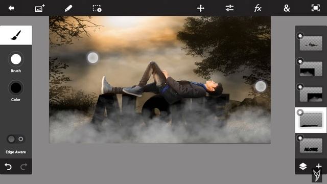 Visual Art//ALONE Photo Manipulation//Alone boy editing in PS touch смотреть онлайн