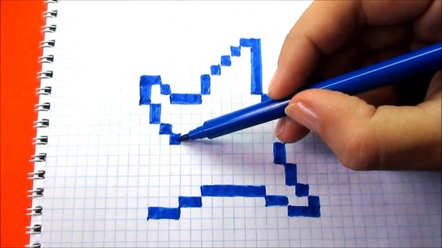 Как рисовать Морскую Звезду по клеточкам в тетради How to draw the Starfish Pixel Art смотреть онлайн