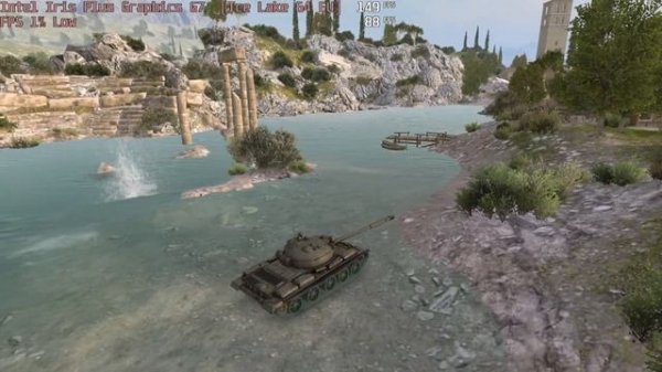 ? Intel Iris Plus Graphics G7 - World of Tanks gameplay benchmarks (1080p)
