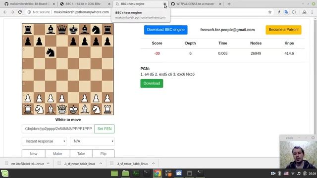 BBC 1.3 + Stockfish NNUE release смотреть онлайн