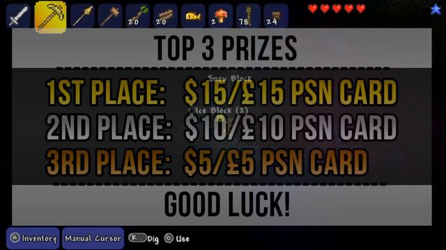 Terraria 1.2 PS VITA - Map Building Competition! $ WIN PSN CARDS $ смотреть онлайн