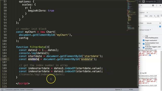 how to filter a chart between dates in chart js смотреть онлайн