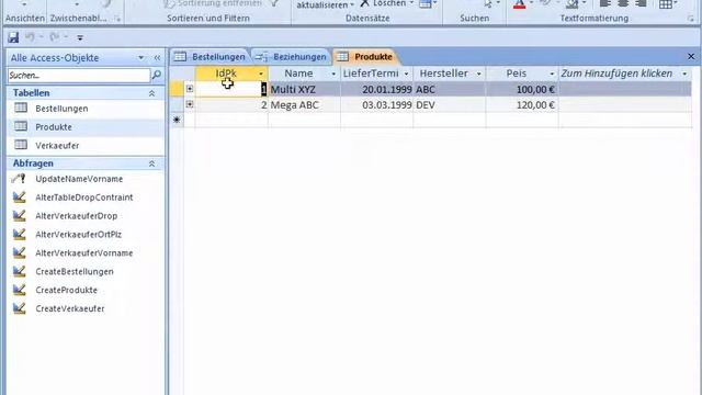 1106: Datenbanken mit MS Access -LE11 Teil6 - DROP TABLE смотреть онлайн