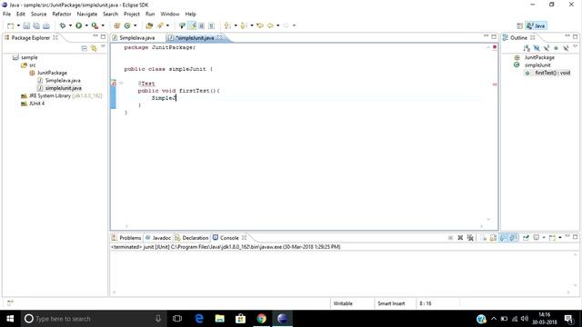Easy way to write simple Junit testing in eclipse смотреть онлайн