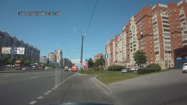 Санкт-Петербург. Троллейбус №2. Станция метро "Комендатский проспект" - Улица Шаврова смотреть онлайн