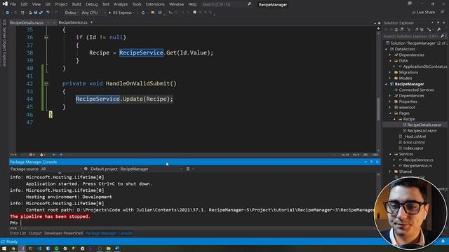Blazor EditForm - Blazor Tutorial in Visual Studio 2019 | RecipeManager Part 5 смотреть онлайн
