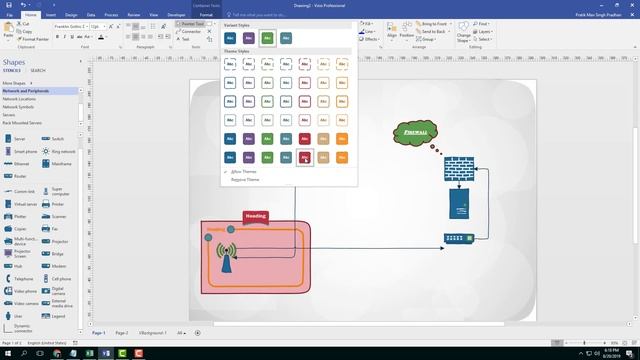 MS Visio Tutorial - Lesson 22 - Working With Shape Fills