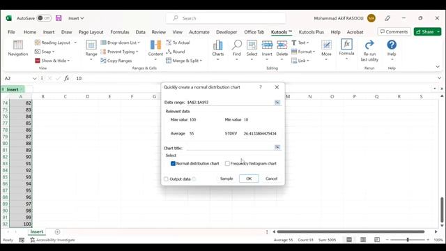 Quickly Create A Bell Curve With Kutools For Excel смотреть онлайн