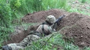 Окоп для стрельбы лежа. Инженерная подготовка. Норматив №1_