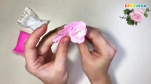 Как слепить розу из воздушного пластилина. #изо #видеоуроки #розы #лепка #воздушныйпластилин