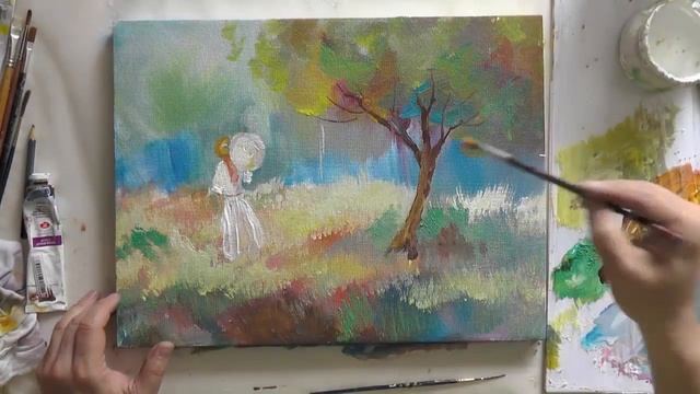 Быстрые зарисовки акрилом. Fast sketches with acrylic. смотреть онлайн