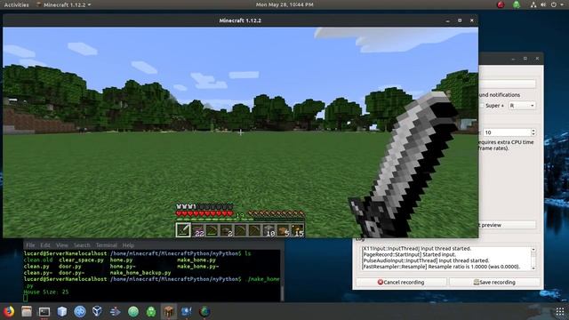 Controlling Minecraft with Python смотреть онлайн