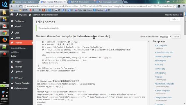 How to Add Music/Audio Insert Button to WordPress Post Editor | Custom Tag in Editor смотреть онлайн