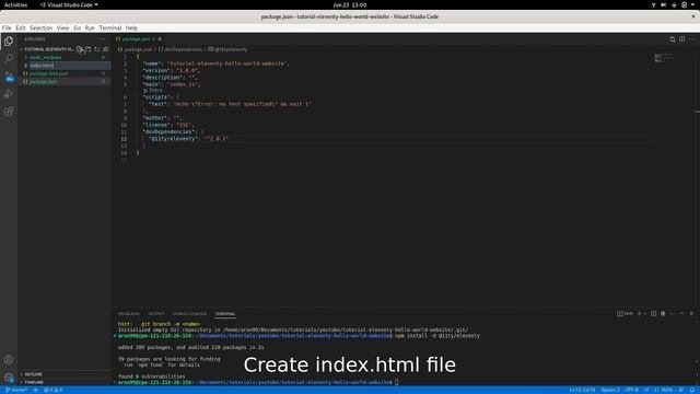 Simple Eleventy (11ty) and HTML, Hello World Website смотреть онлайн