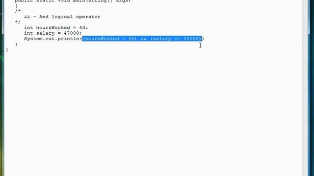 08-02 Logical Operators | Making Decisions | Beginners Java Programming. смотреть онлайн