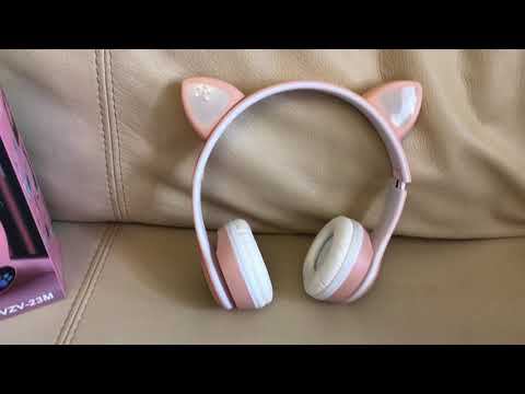 Обзор на Беспроводные bluetooth наушники VZV-23m с ушами led wireless