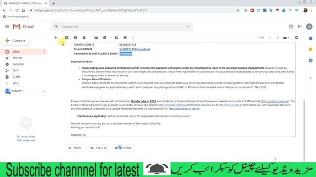 How first time VULMS Login in VU after Admission | VULMS Signin at https://vulms.vu.edu.pk смотреть онлайн