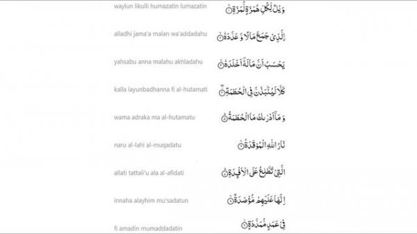 Hifz / Memorize Quran 104 Surah Al-Humaza by Qaria Asma Huda with Arabic Text and Transliteration