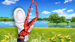 Леди Баг КАКАЕТ в ТУАЛЕТЕ! Леди Баг и Супер Кот КАКАШКИ. КАКАШКИ Леди Баг