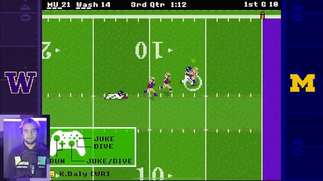 Washington Week 1 vs Michigan: College Retro Bowl 2024 Spring Season смотреть онлайн